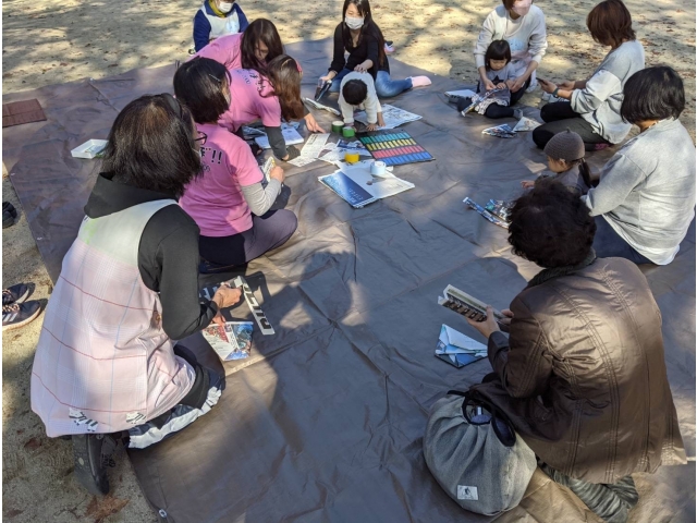 2021年11月度 棚田公園にて楽しいどんぐり広場を開催